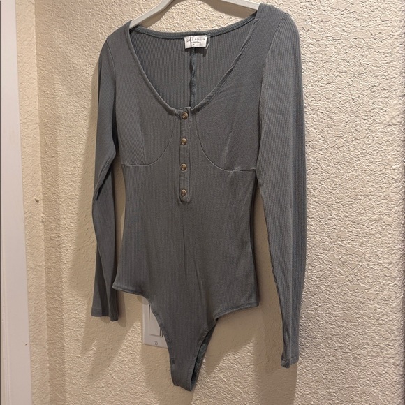 Corset Style Bodysuit Sage Green By Dress Forum - Picture 3 of 11